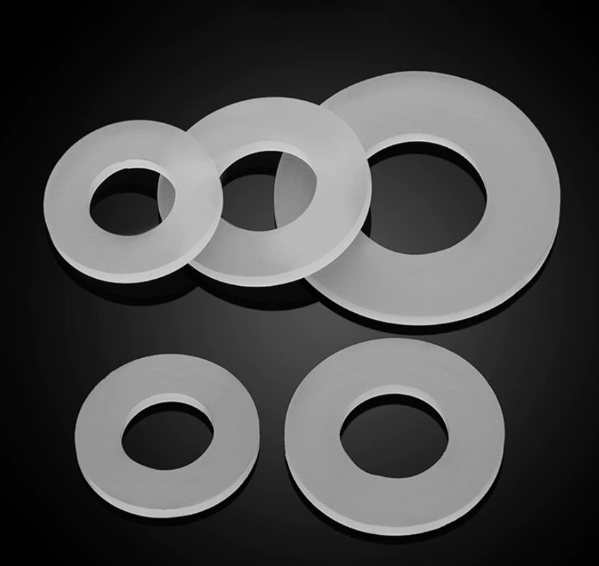 Silicone Washers Round Flat Sealing Gaskets Shock Absorption ID 2mm-45mm