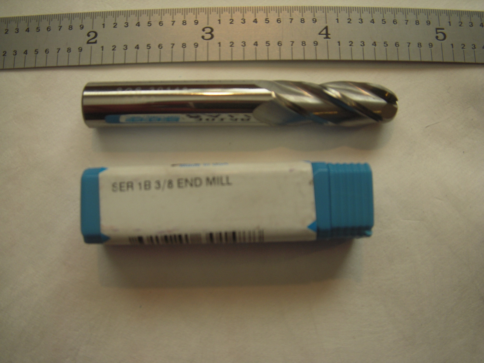 NEW SGS USA 3/8″ D X 1″ LOC X 2 1/2″ OAL 4FL C.C. CARBIDE BALL ENDMILL #30148