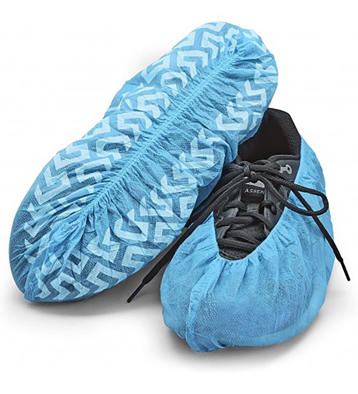 Disposable Medical Shoe Cover Anti-Slip, 16″, 30gsm Blue Non Woven (100pcs/Bag)