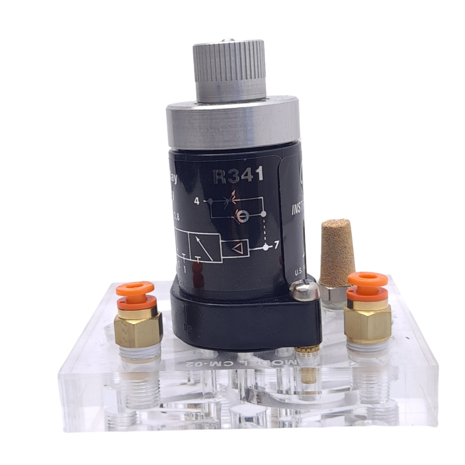 Clippard R-341 Minimatic Pneumatic Valve, 3-Way Delay Out, 250 L/min, 150PSIG