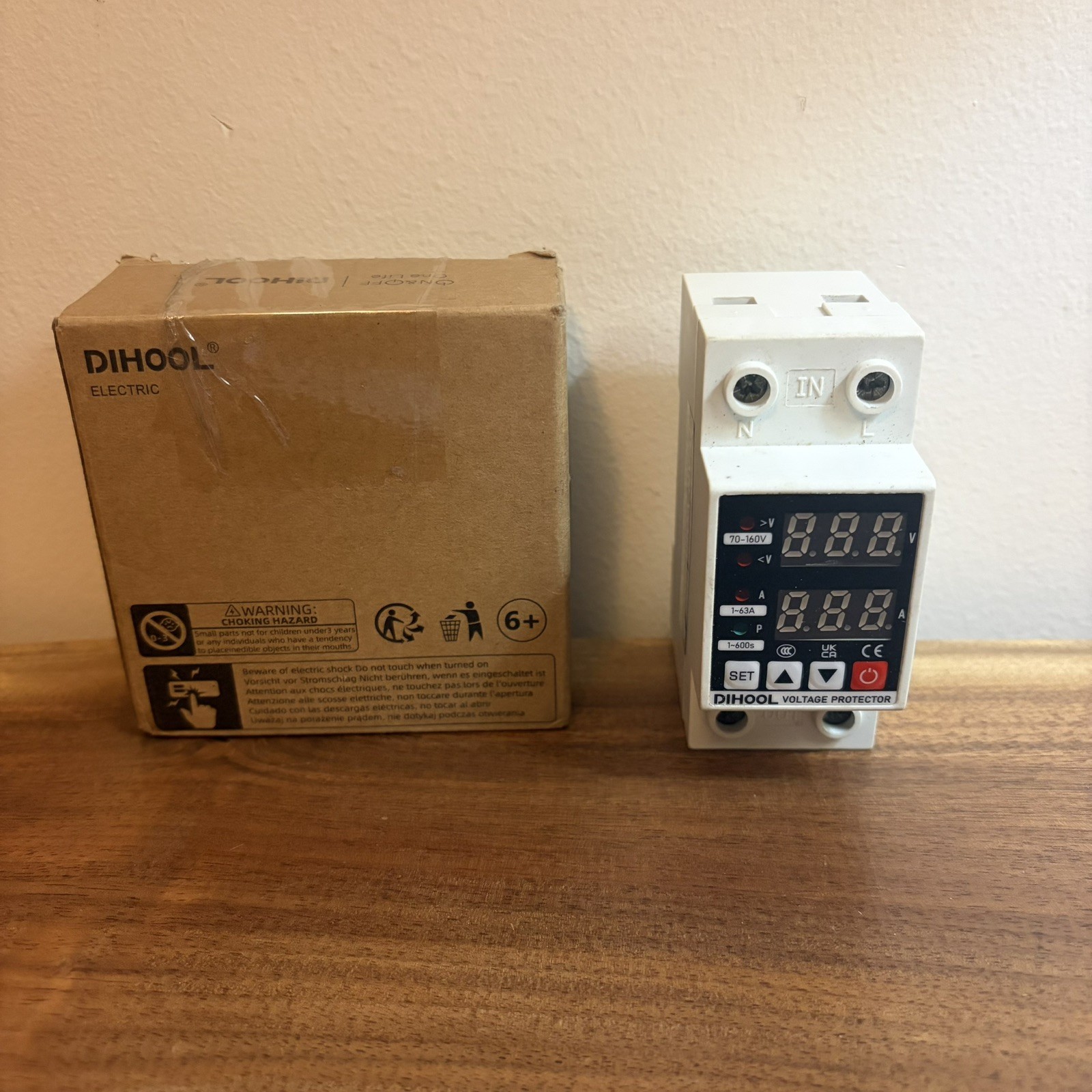 Voltage Protector 110V 220V 1-63A Overcurrent Protection – Smart Circuit Breaker