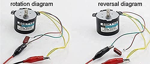 50KTYZ 110V 30rpm AC Synchronous Motor CW/CCW Gear Motor Low Noise for Barbec…