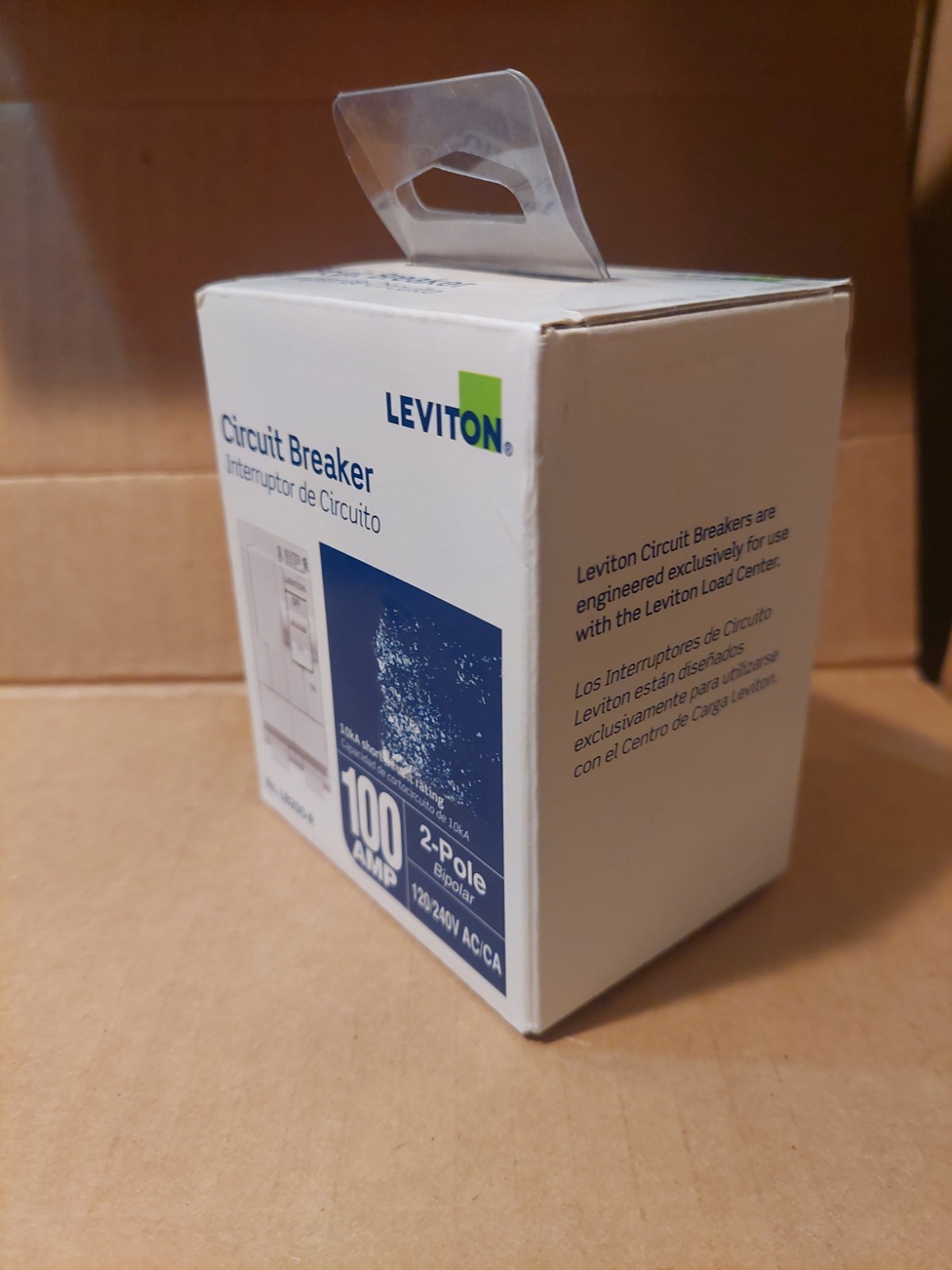 Leviton 100 Amp 2-Pole Circuit Breaker (LB200-R) 120V / 240V AC Thermal Magnetic