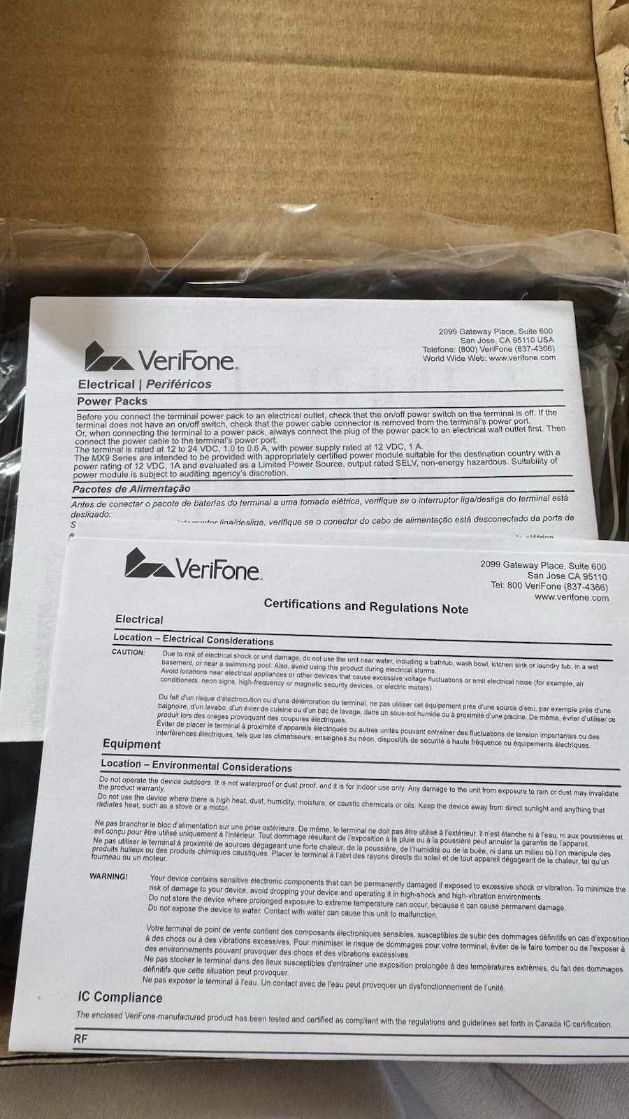 VERIFONE MX915 M132-409-01-R POS Terminal Keypad/ Card Reader