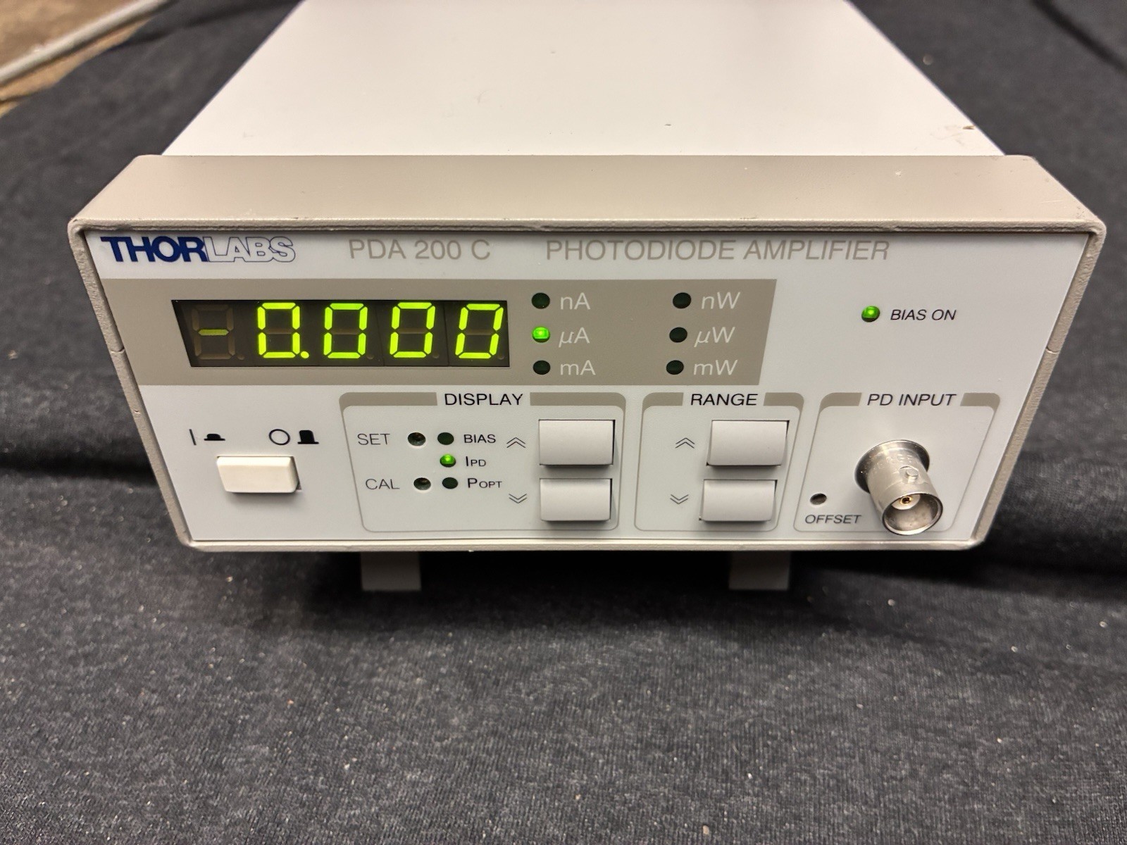 ThorLabs PDA200C Benchtop Photodiode Amplifier PDA 200C 200 C