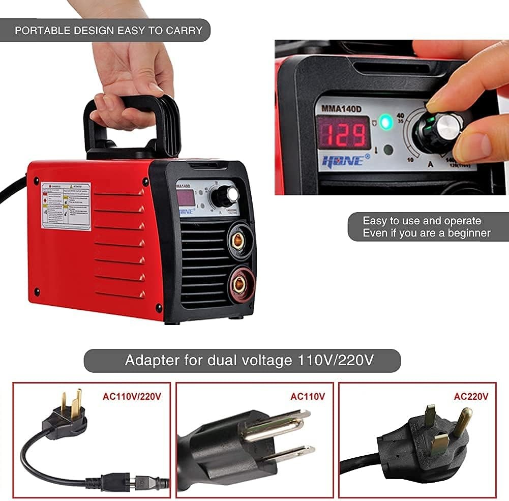 Stick Welder, 110V/220V Actual 140Amp ARC Welder Machine, IGBT Inverter Digital