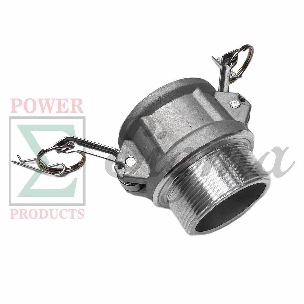 Sigma 2″ IN Aluminum Type B Camlock and Groove Hose Fitting Plug x NPT Male