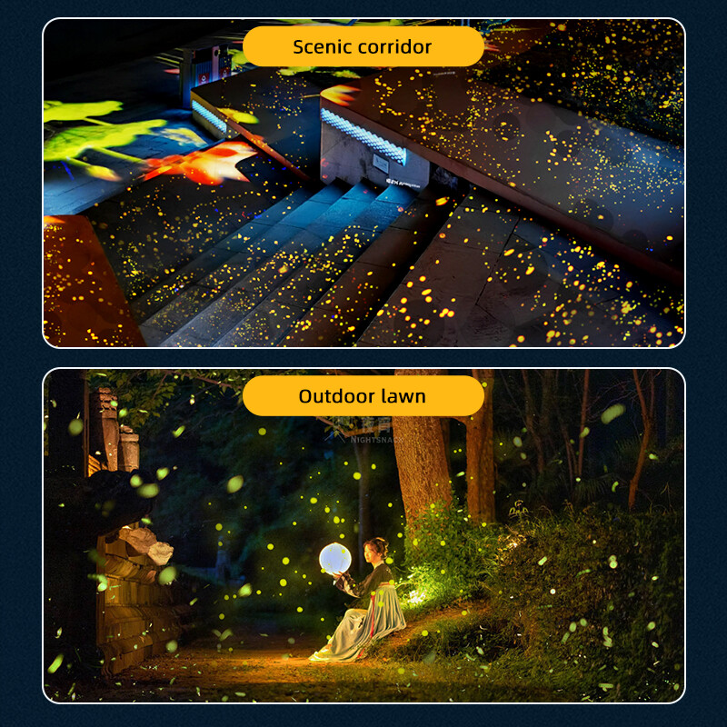 Outdoor RGB Firefly Laser Lights Projector Moving IP67 for Home Garden Patio New