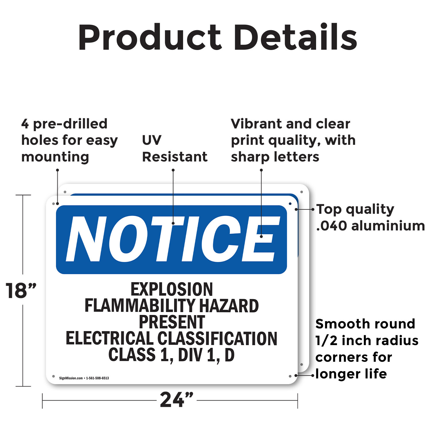 (2 Pack) Explosion Flammability Hazard Present Electrical OSHA Notice Sign Decal