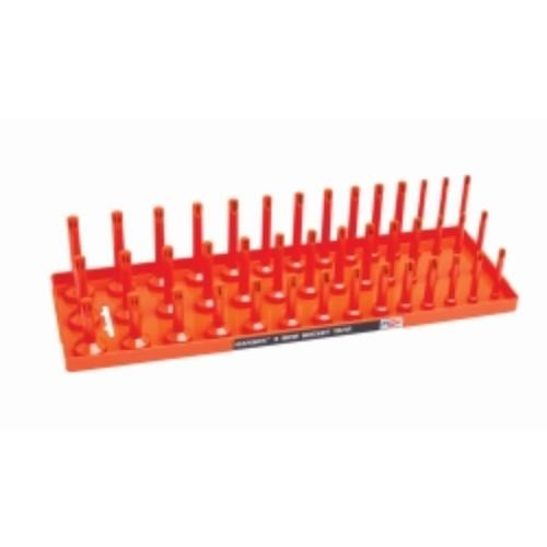 Hansen Global 12053 1/2″ Sae 3-row Socket Tray, Orange
