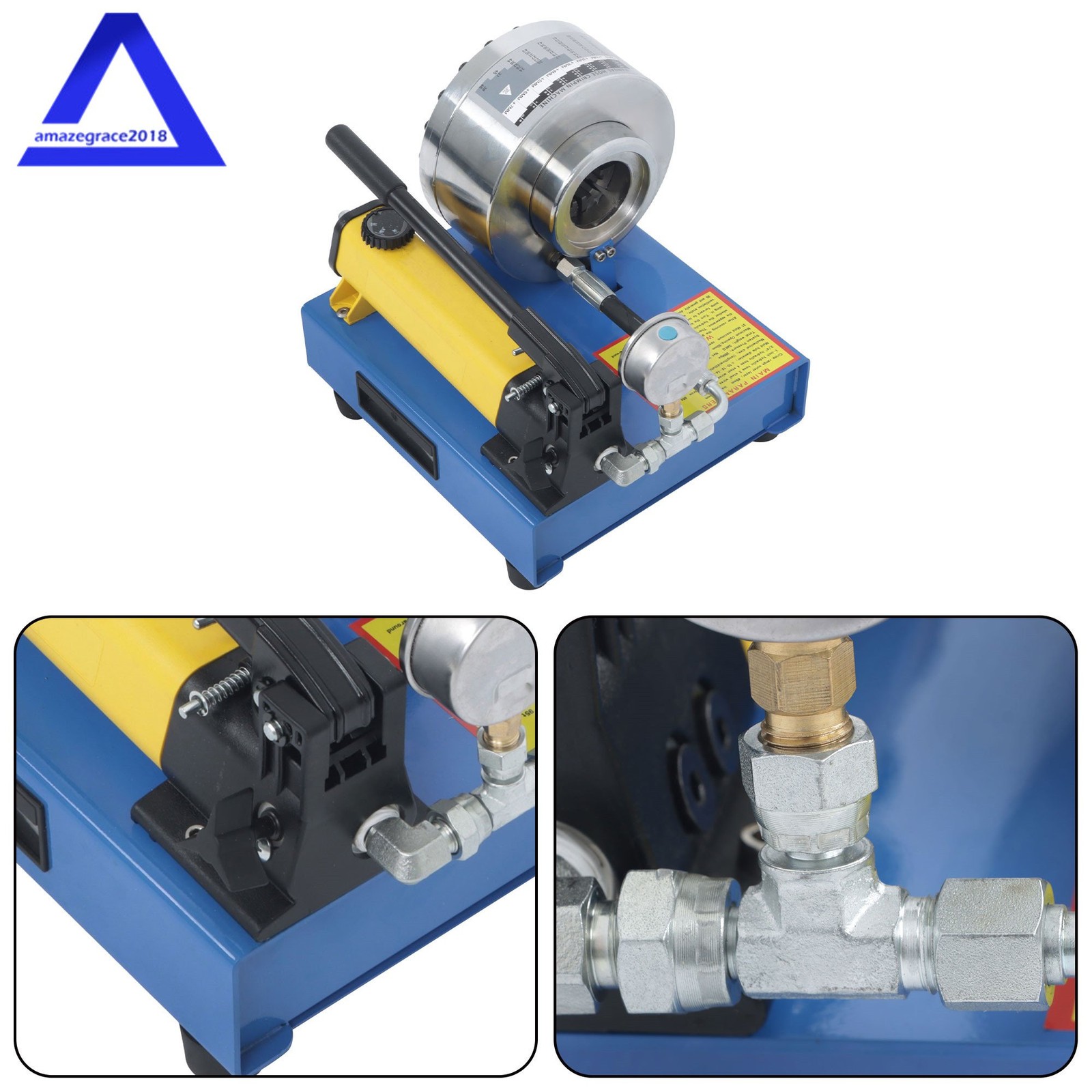 Hose Crimper High Pressure Hydraulic Hose Crimping Machine With 8 Sets Dies