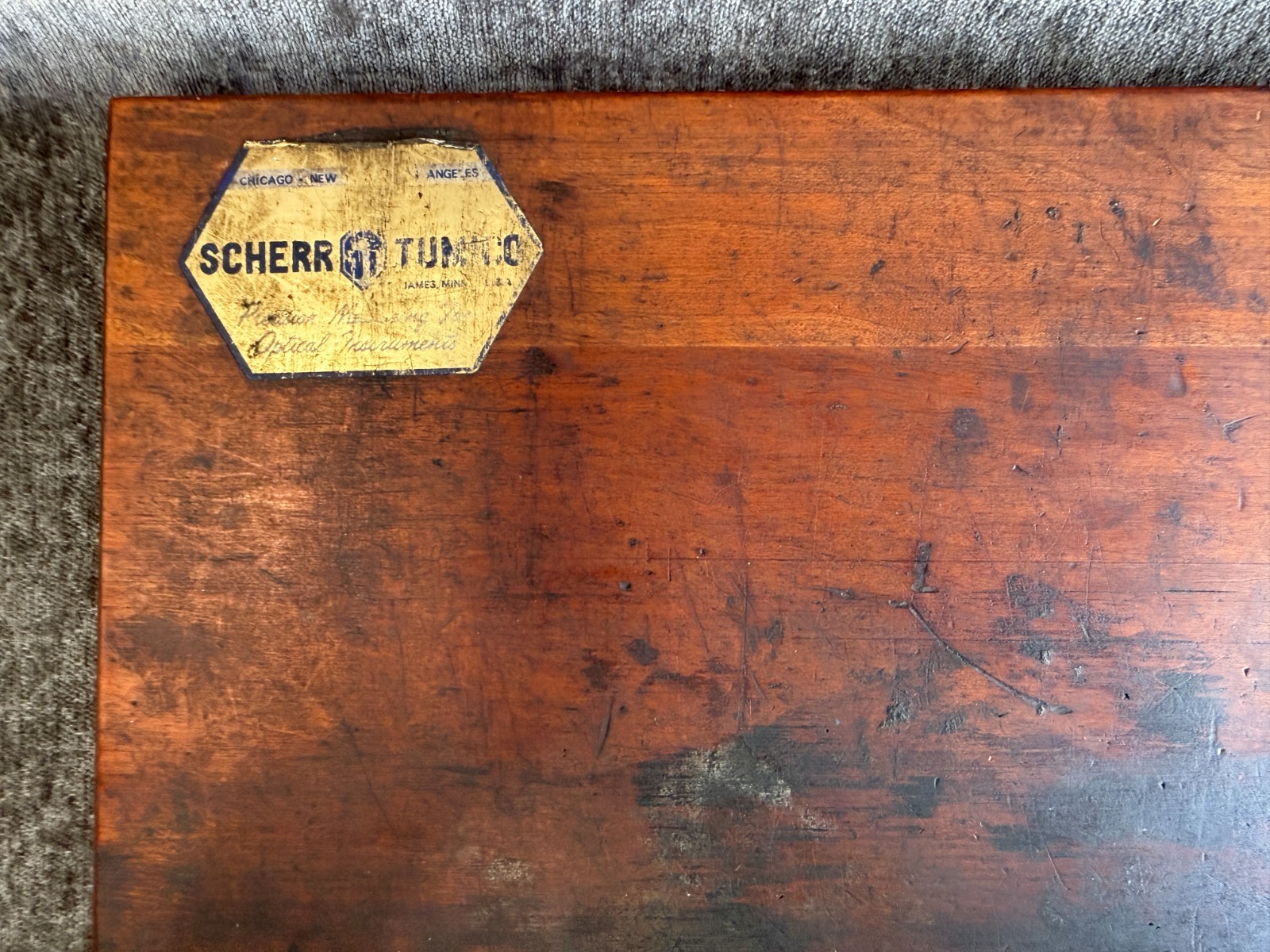 Vintage Scherr-Tumico 0-6″ Outside Micrometer Set w/ Original Fitted Wooden Box