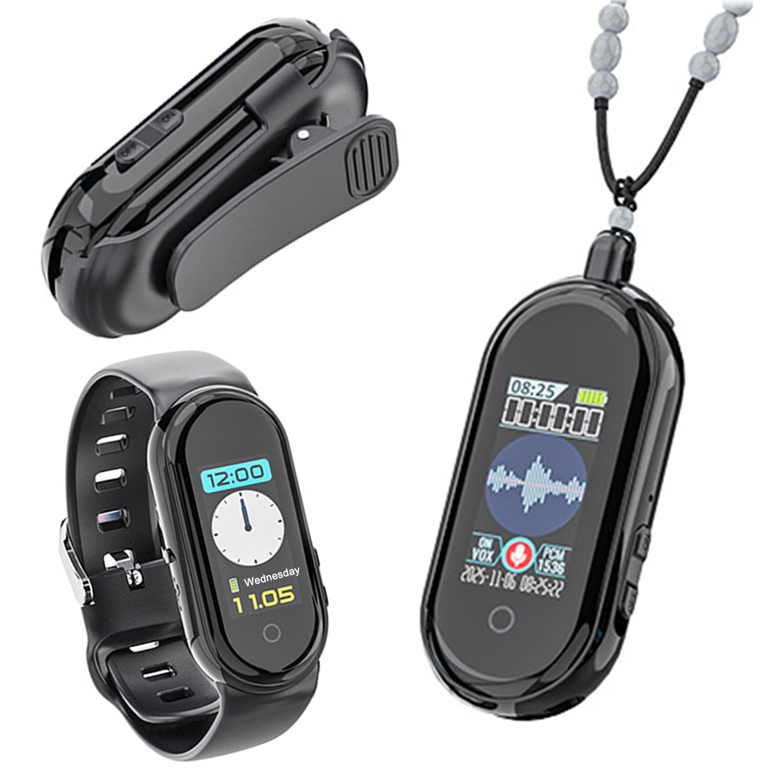 64GB Voice Activated Recorder with AI-Intelligent Triple Noise Reduction,