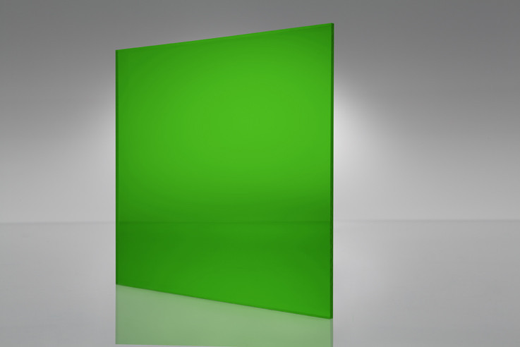Green Transparent Acrylic Plexiglass sheet 1/16″ x 12″ x 12″ #2092
