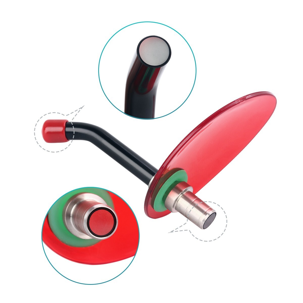 2 Sets Dental Orthodontic Wireless LED Curing Light Cure Lamp YS-C 2700mw/cm²