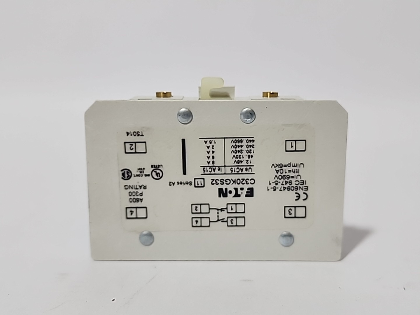 Eaton Cutler-Hammer C320KGS32 Ser A2 Auxiliary Contact