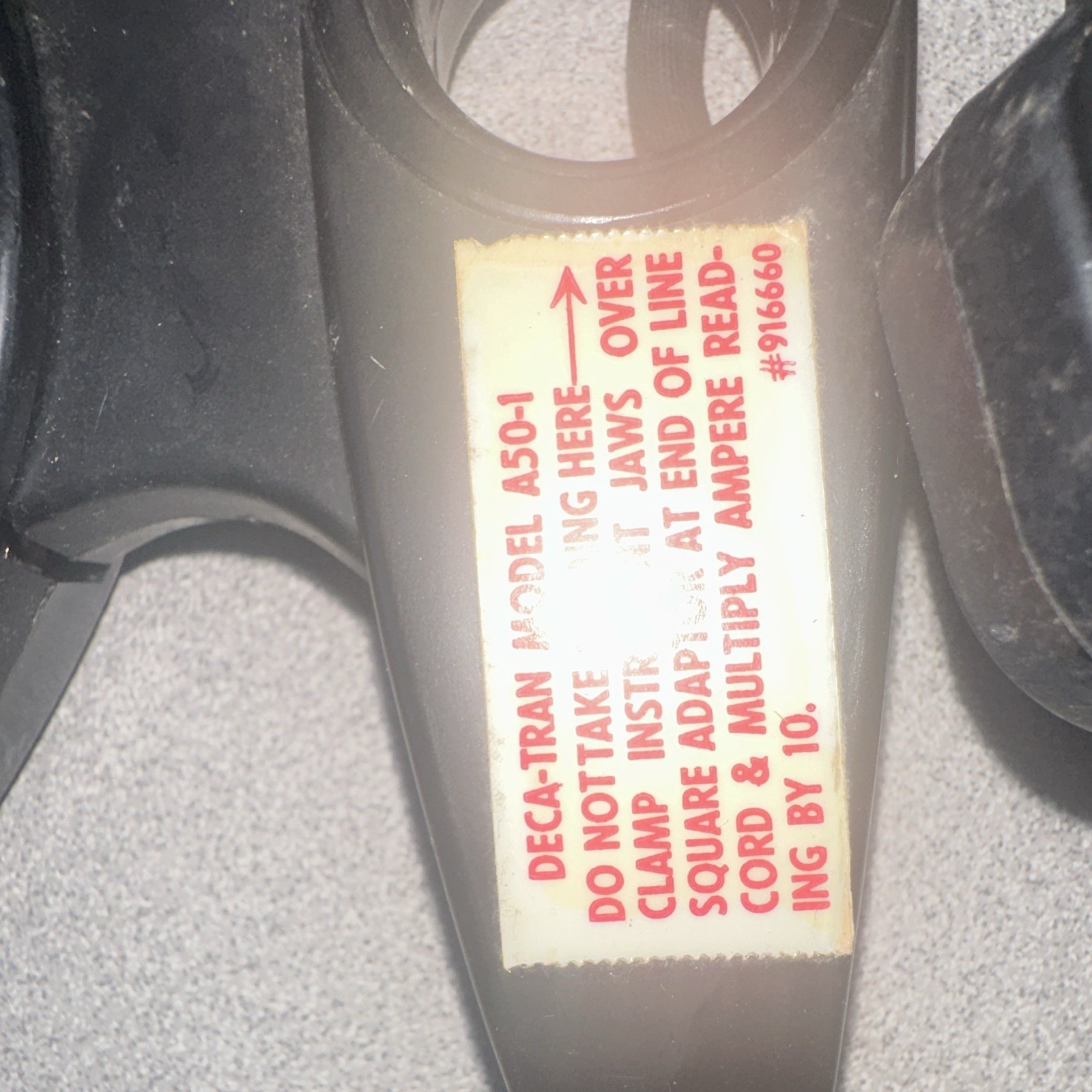 Amprobe Deca-tran A50-1 Clamp-On Current Transformer 10A/1A 50-60Hz