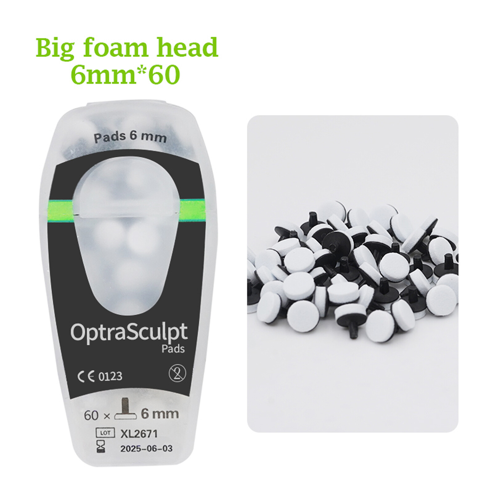 Dental OptraSculpt Foam Pads Kit Veneer Composite Resin Filling Spatula Handle