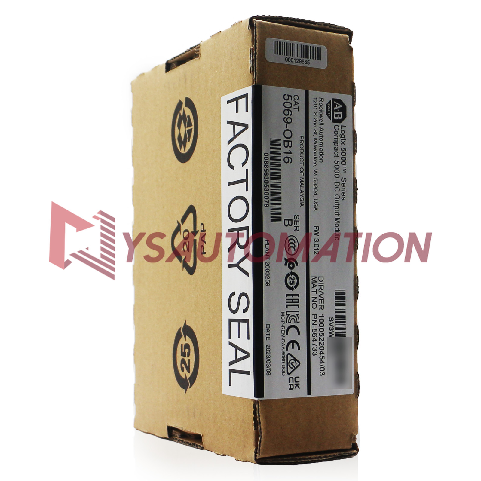 New Allen Bradley 5069-OB16 Compact I/O 16 Channel 24V DC Source Output Module