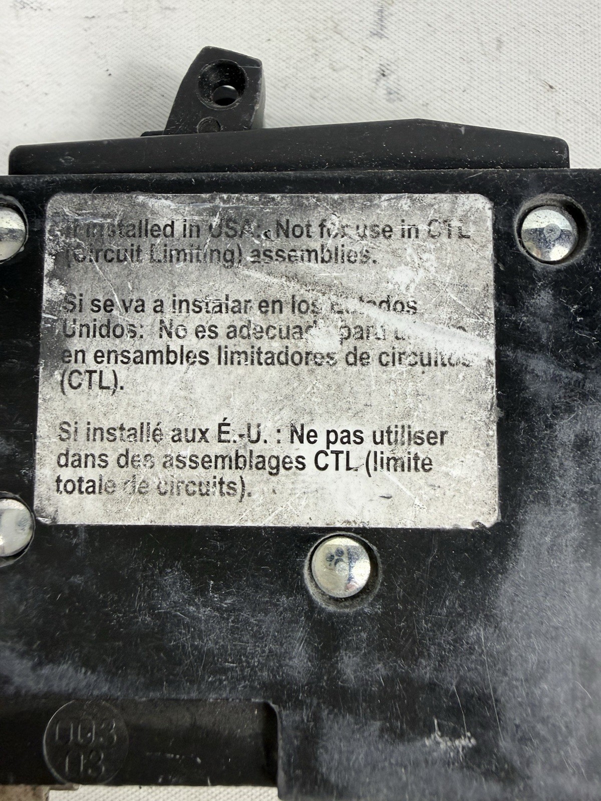 NEW Square D QOT2020NC, TWIN, Tandem, 1 Pole, 20 Amp Circuit Breaker 20A NO HOOK