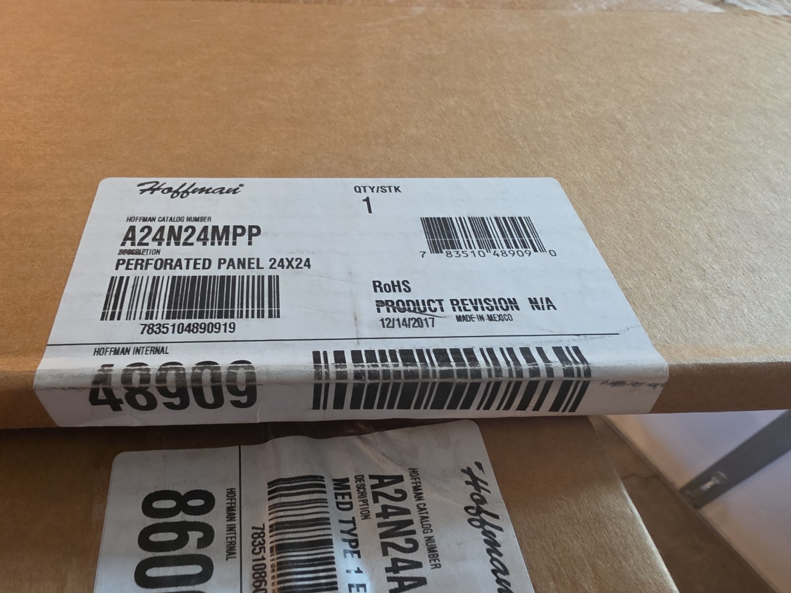 NEW HOFFMAN ELECTRICAL ENCLOSURE A24N24ALP AND A24N24MPP 24X24X6-1/2