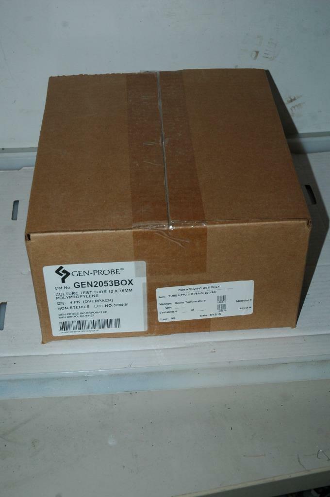 Gen-Probe Polyproylene Hologic Culture Test Tubes 12x75mm GEN2053BOX – NOS