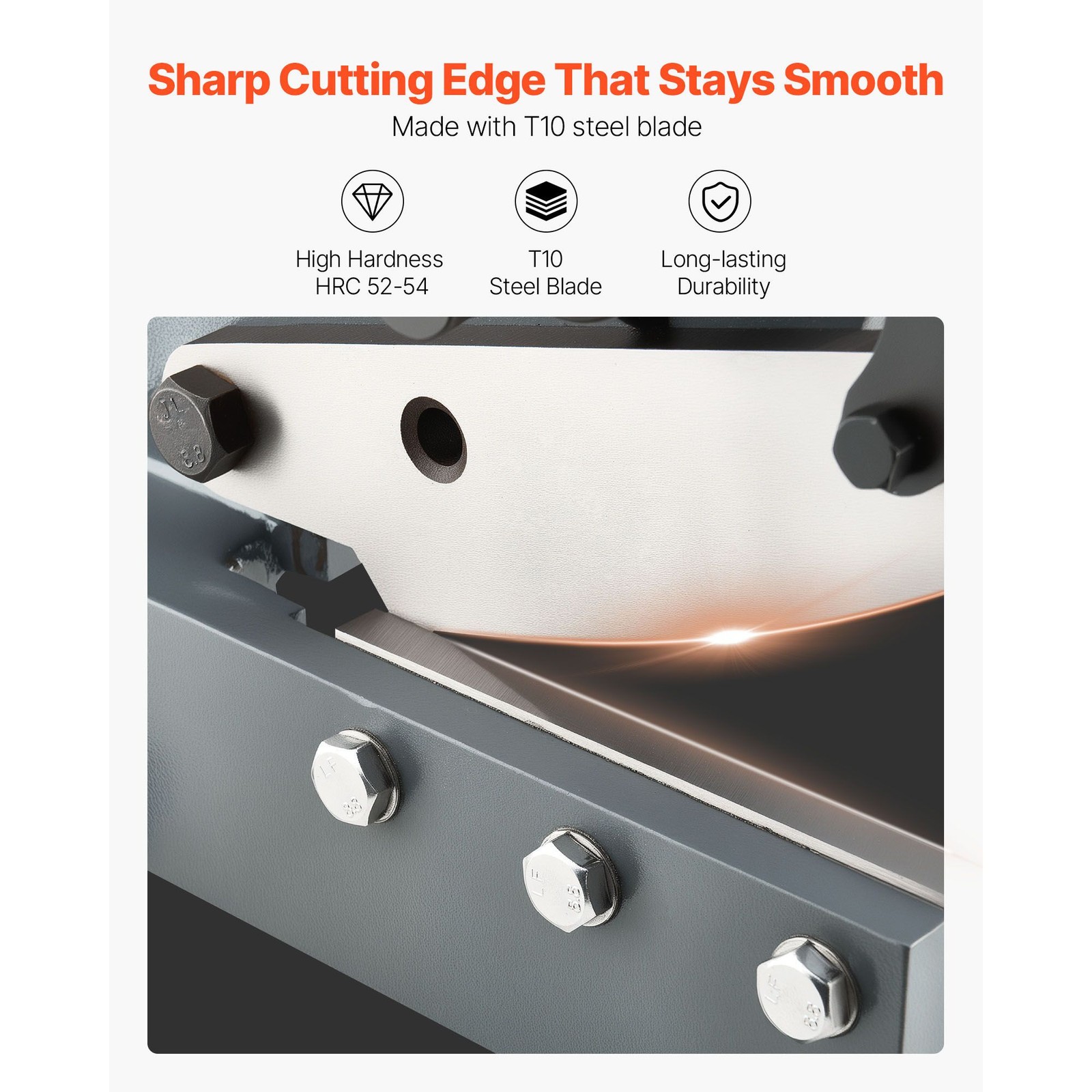 Manual 6in Sheet Metal Shear for Steel Copper Aluminum, 5.12in Cut