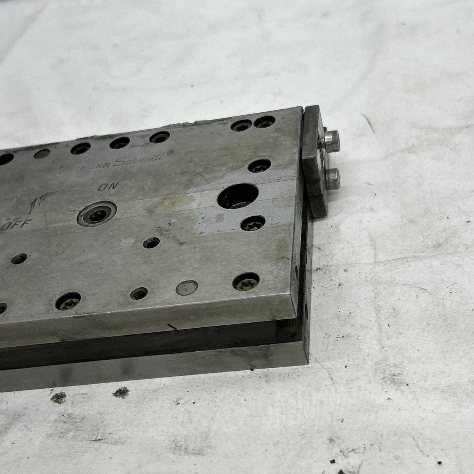 hermann schmidt Stainless Steel Magnetic Chuck. Ems For Wire Edm Single Pole