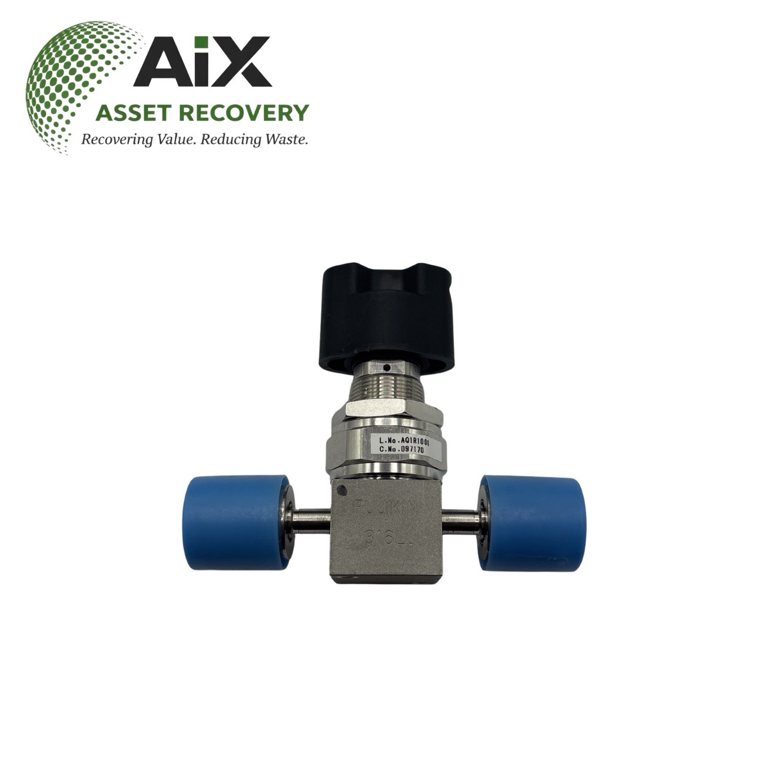 FUJIKIN FUNDL-71G-6.35-2 316LP High Purity Low Pressure Manual Diaphragm Valve