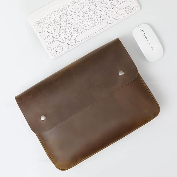 Leather File Folder Organizer Document Holder, File Case, A5 Binder, Envelope…
