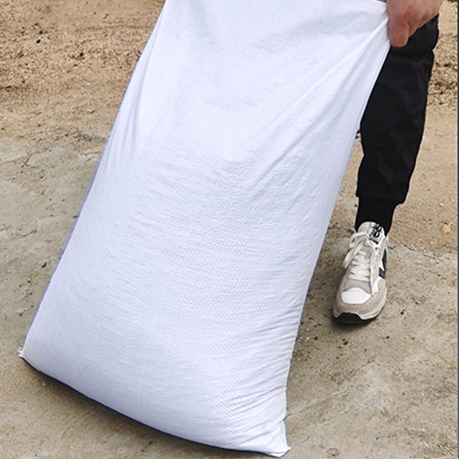 Heavy duty waterproof outdoor woven polypropylene bag,26 x 14″ /60 x 40″ (white)