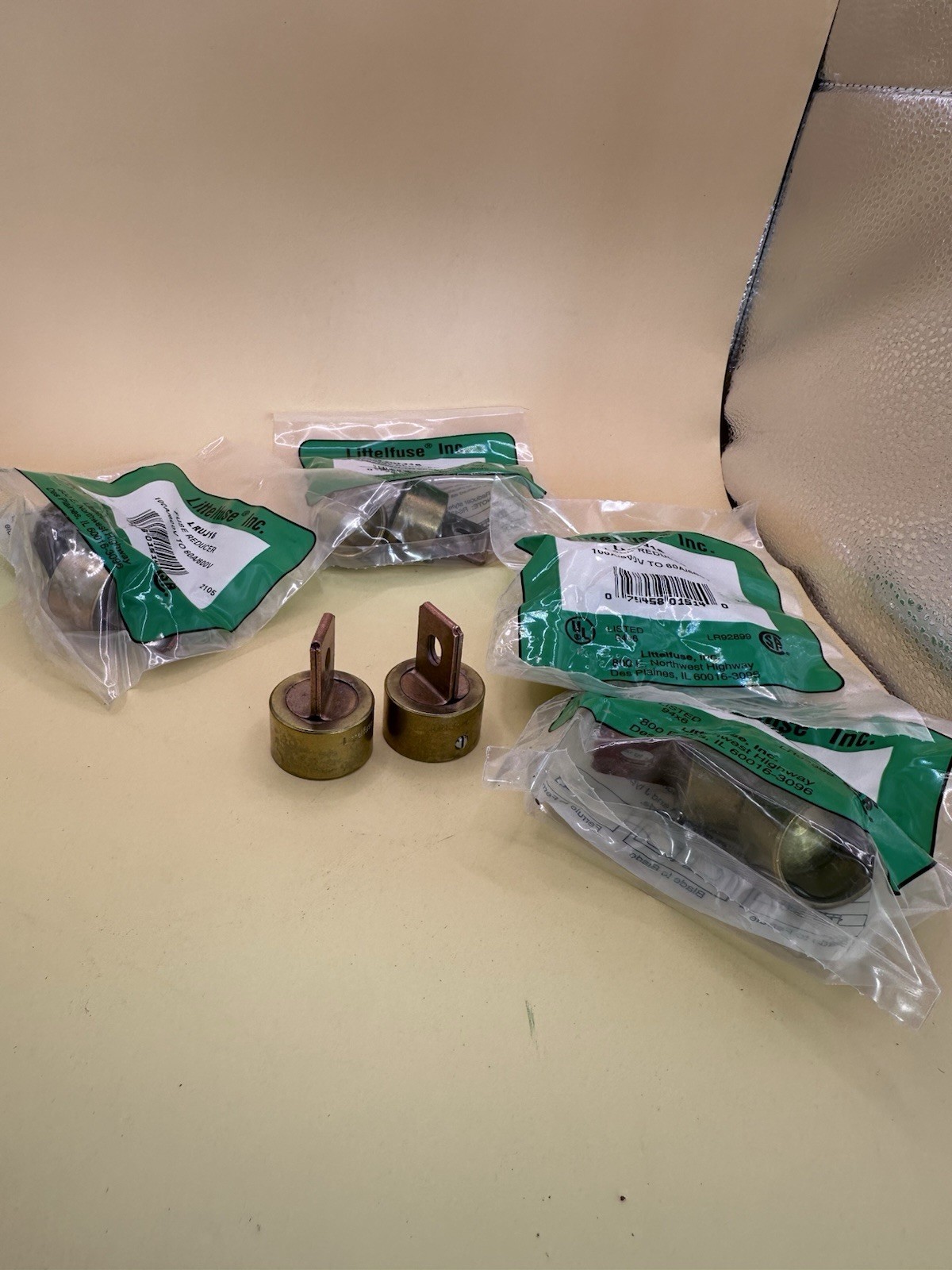 Box Of 5 Pair Littelfuse LRUJ16 Fuse Reducer 600v-ac