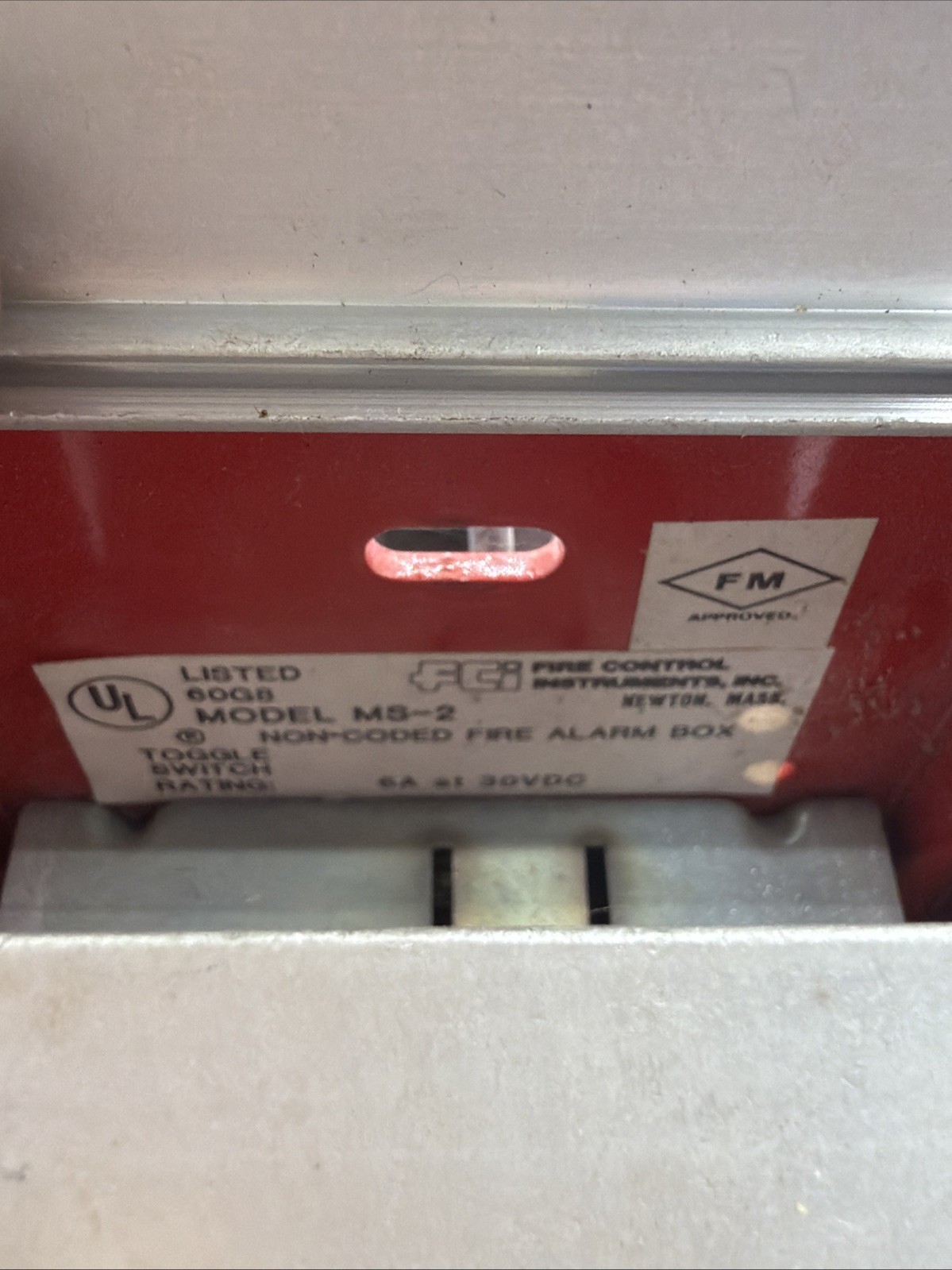 FCI MS-2 non-coded Fire Alarm Box NO Keys 11 Available Free Shipping