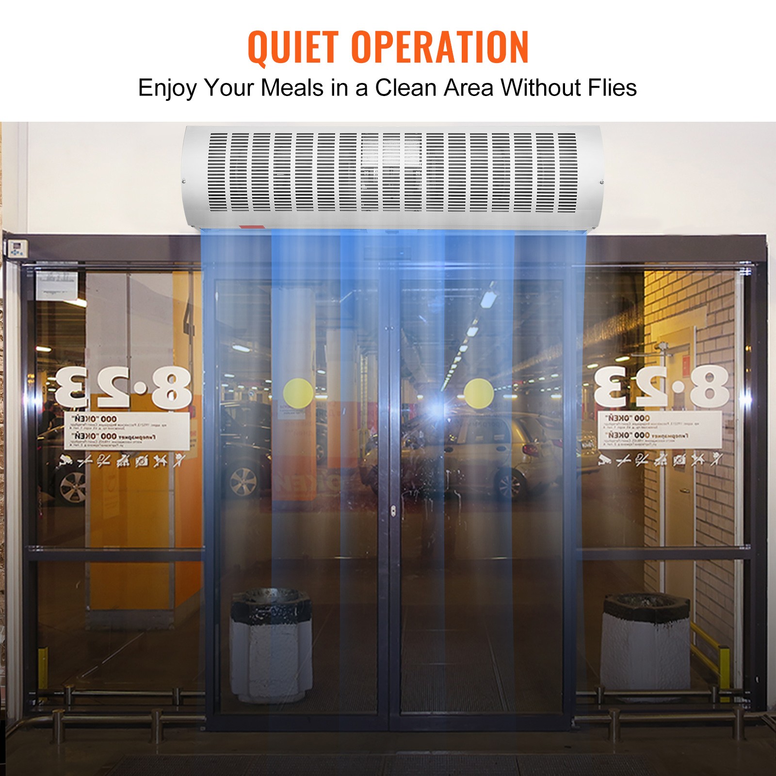 VEVOR 36″ Commercial Indoor Air Curtain 2 Speed 1200/2038CFM Limite Switch