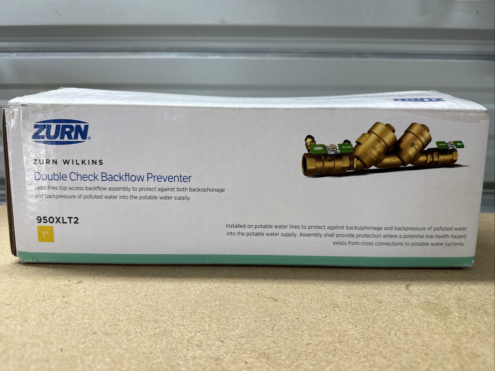 Zurn 1-950XLT2 Wilkins Double Check Valve Backflow Preventer