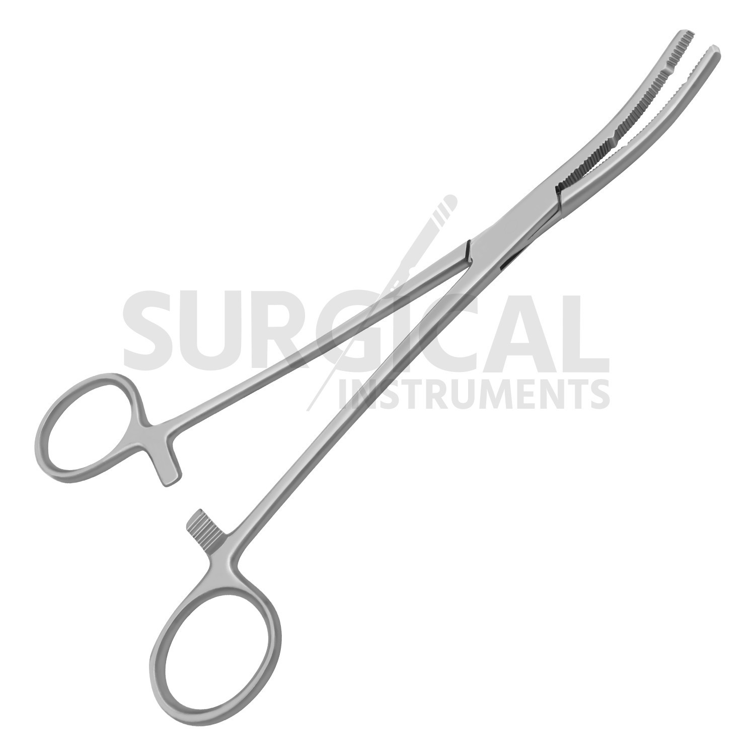 2 Heaney Hysterectomy Forceps Surgical OB/GYNE Curved 8.25″
