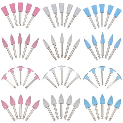 Dental Silicone Rubber Composite Polishing Finishing Burr Cup Point Head Latch