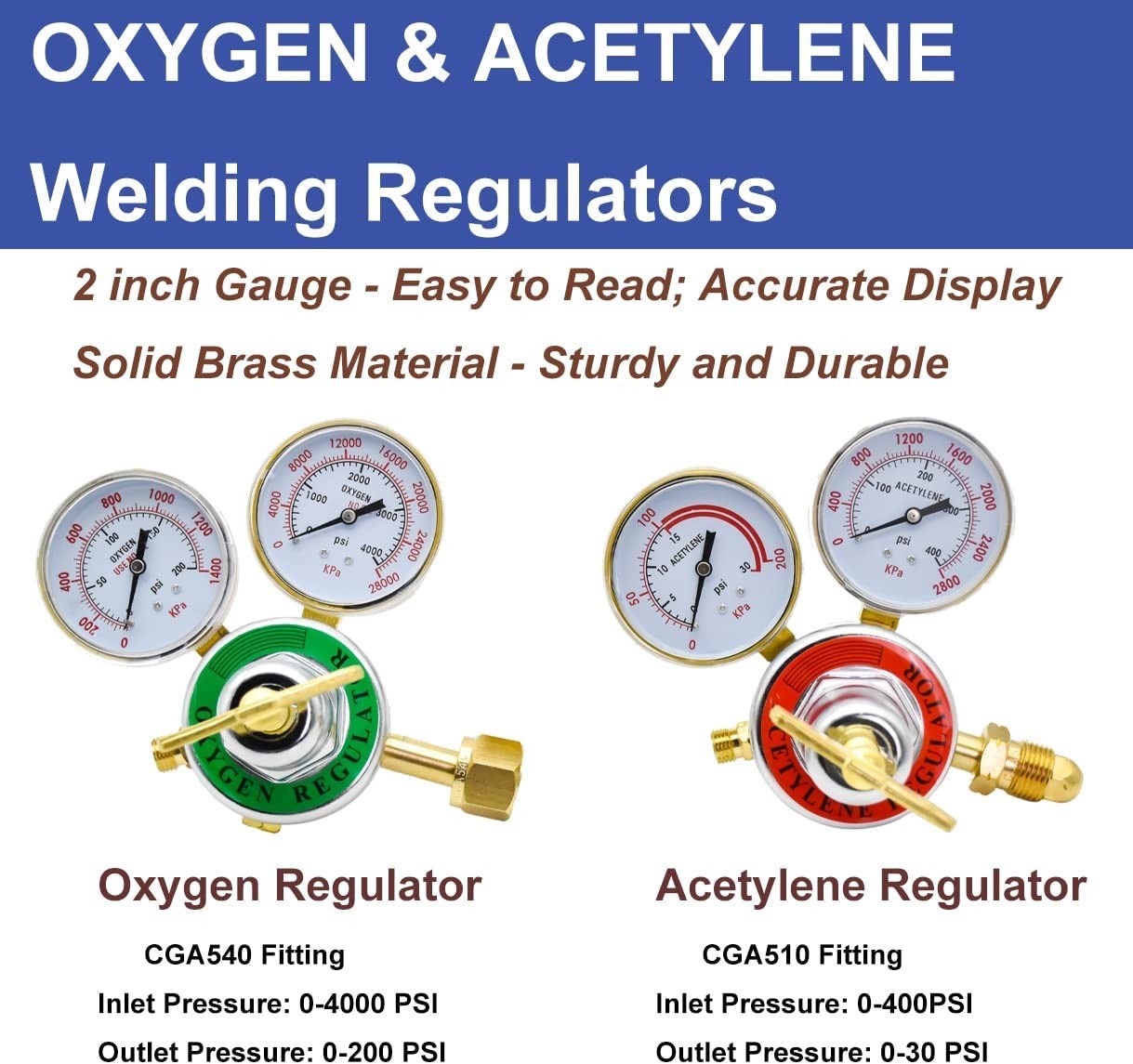 Oxygen Acetylene Gas Cutting Torch Regulator Welding Kit w/15′ Hose Glasses Case