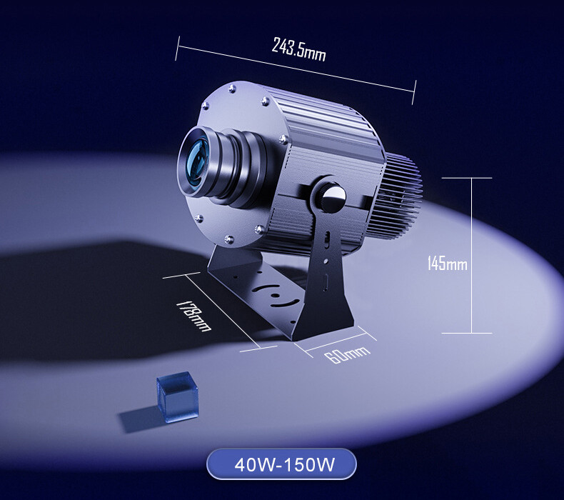 40W-600W Custom 4 Logo Auto-swtich LED Gobo Projector Waterproof AD Store Lights