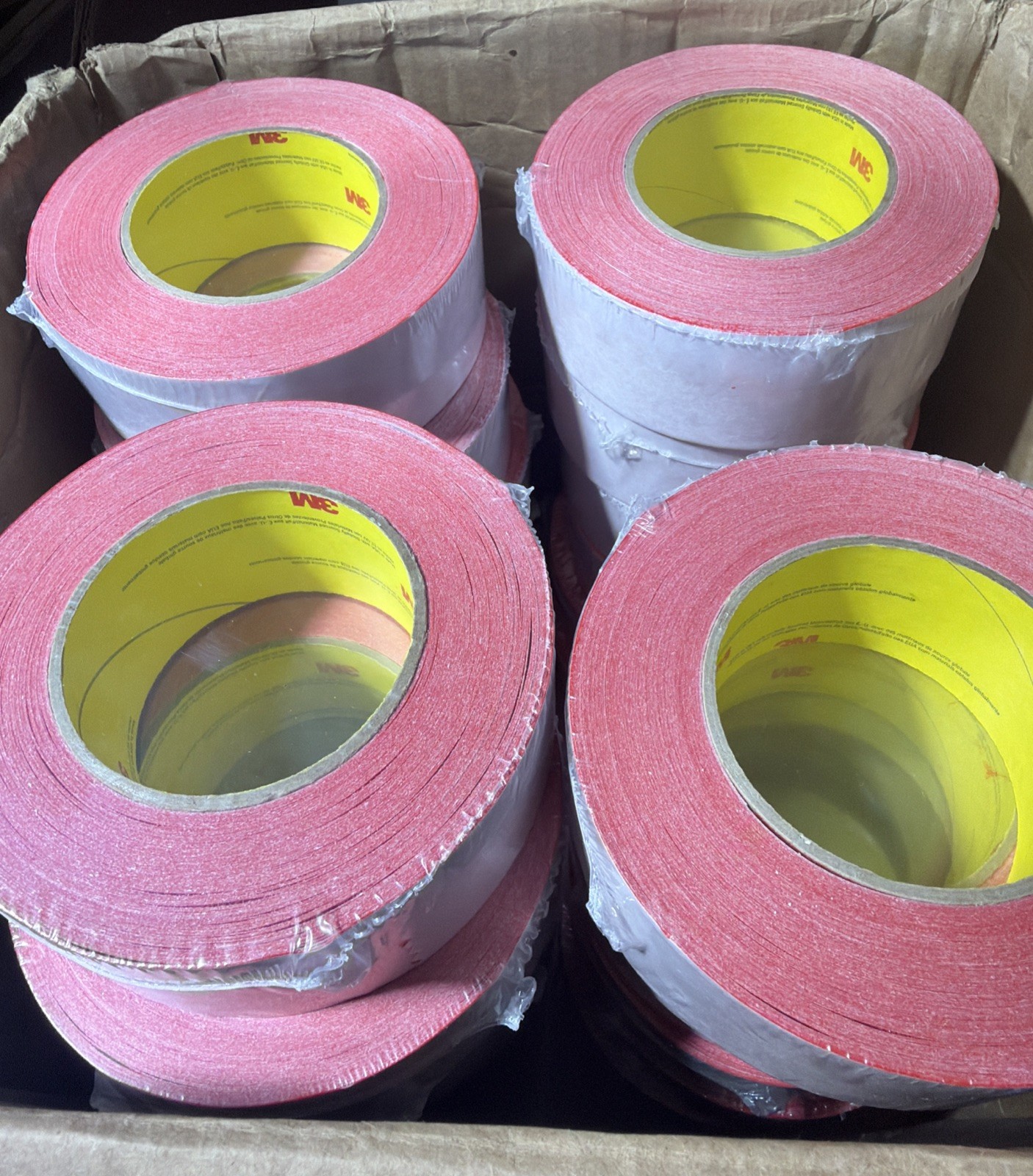 3M Double Sided Tape 1.88 In. X 60yds – 24 Rolls. 9737R Red 3.5mil