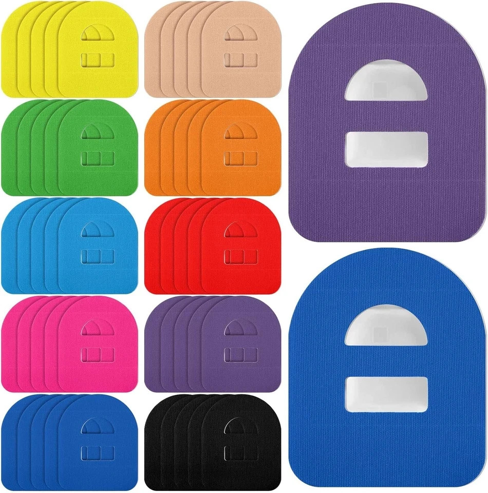 Nuanchu 50 Pieces Adhesive Patches Compatible with 4.3 x 3.5 Inch, Colorful