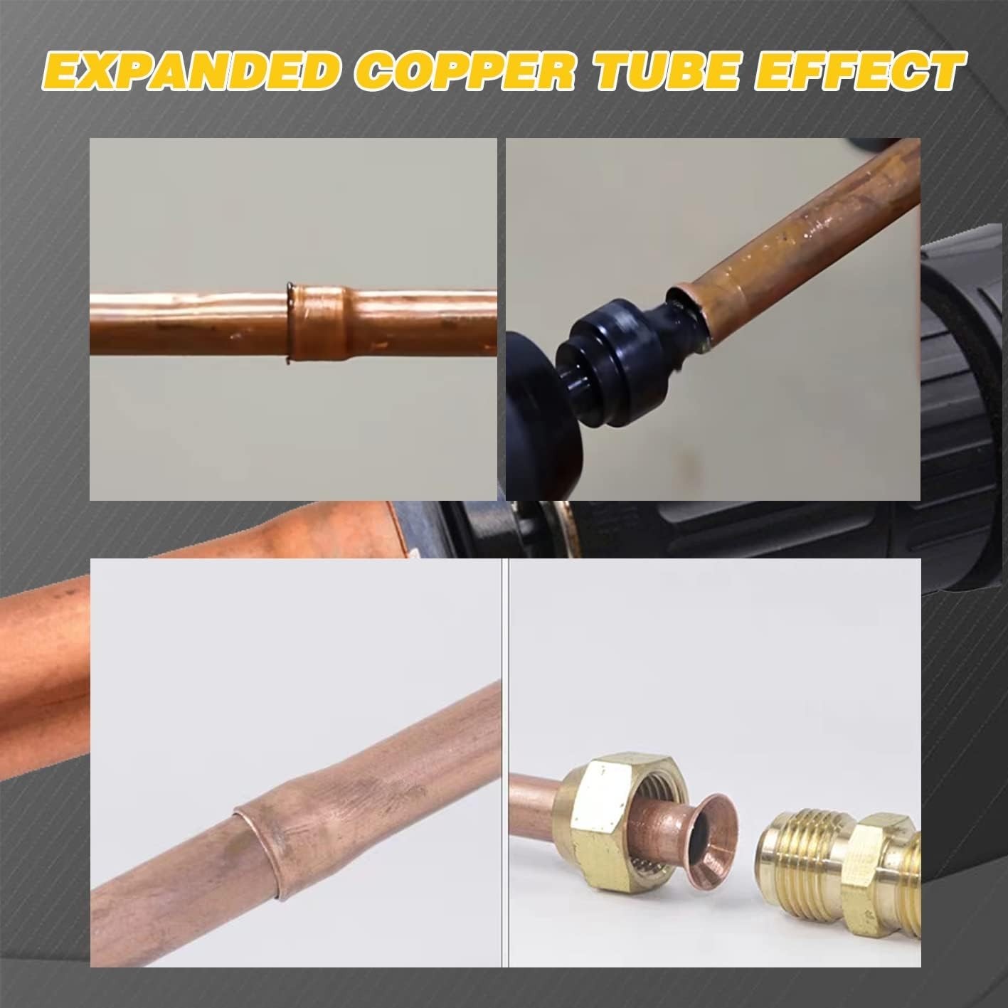 Compact Copper Tubing Tool Set: 5-in-1 Drill for Efficient HVAC Solutions