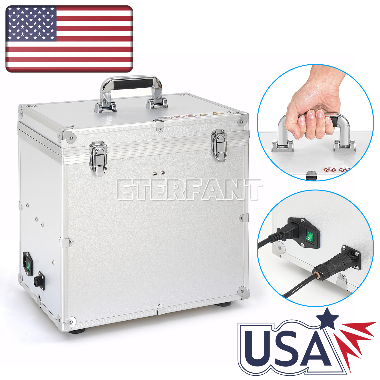 ETERFANT Portable Dental Delivery Unit Air Compressor Suction System 4Holes