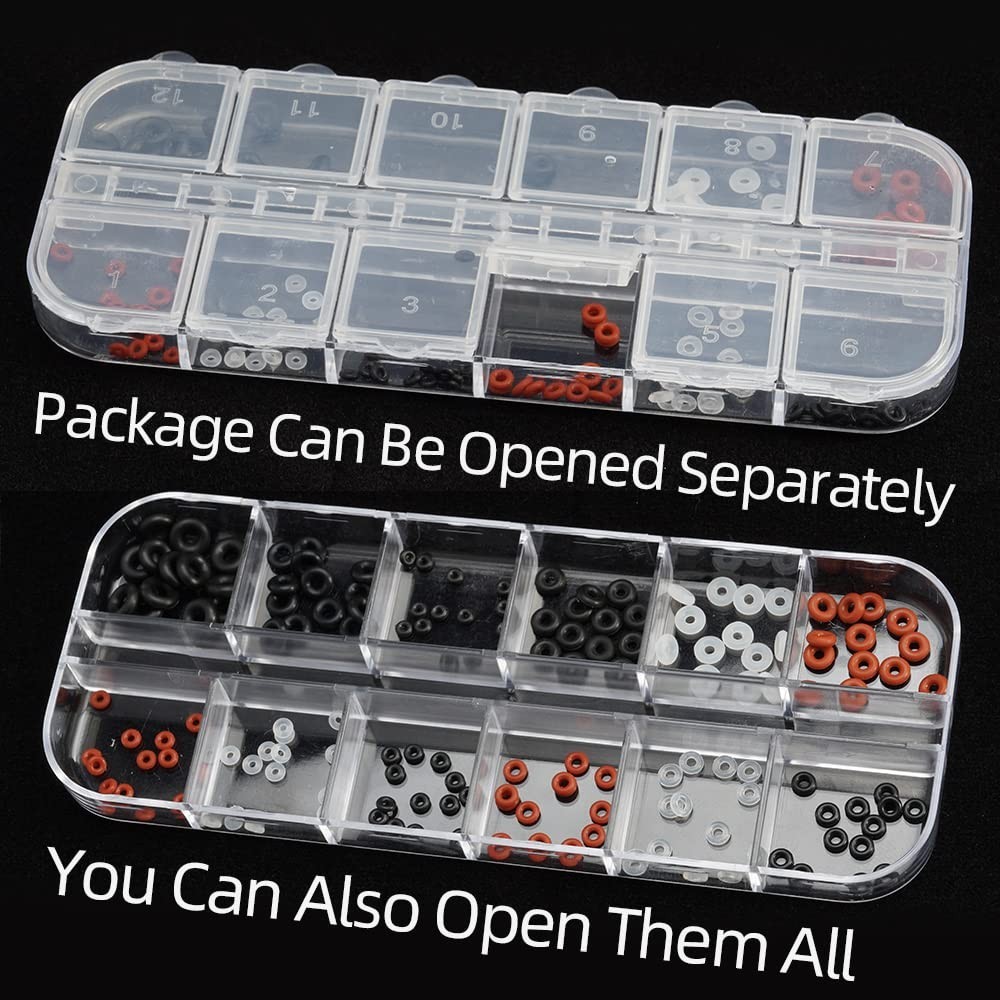 Complete 144-Piece Nitrile Rubber O-Ring Assortment with Handy Storage Case