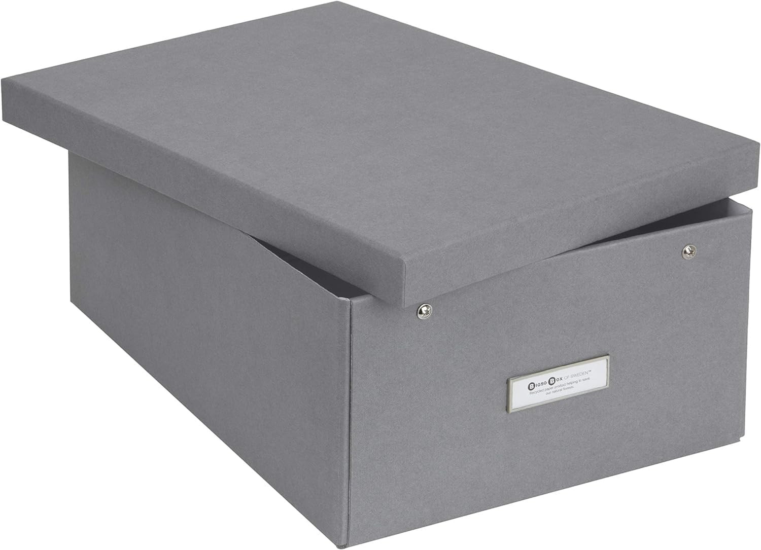 Bigso Karin Collapsible Storage Box – Photo with Small, Gray