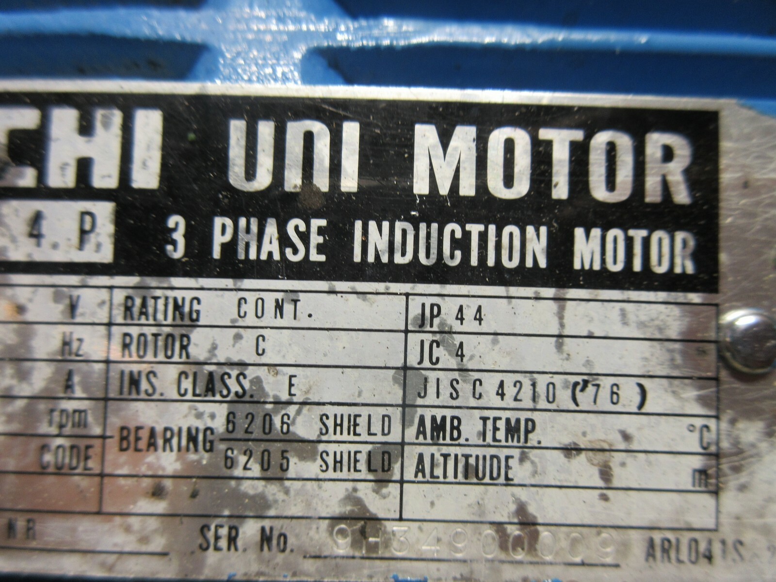 NACHI OIL MOTOR LTIS70-NR PUMP UPV-1A-16N1-1.5 4-2441A PVS-1B-16N1-10 MIYANO JNC