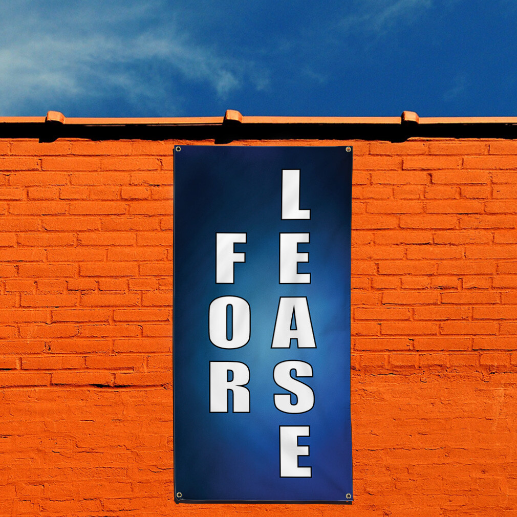 Vertical Vinyl Banner Multiple Sizes For Lease Business N Business Outdoor