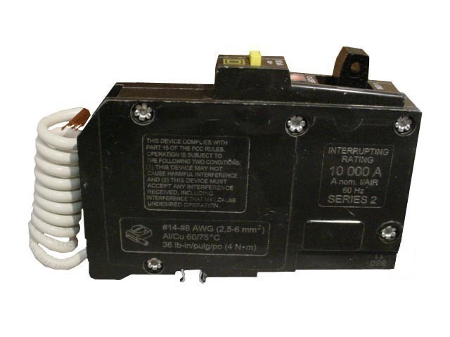 SQUARE D QO130GFI N 30A 120V 1P 10K USED