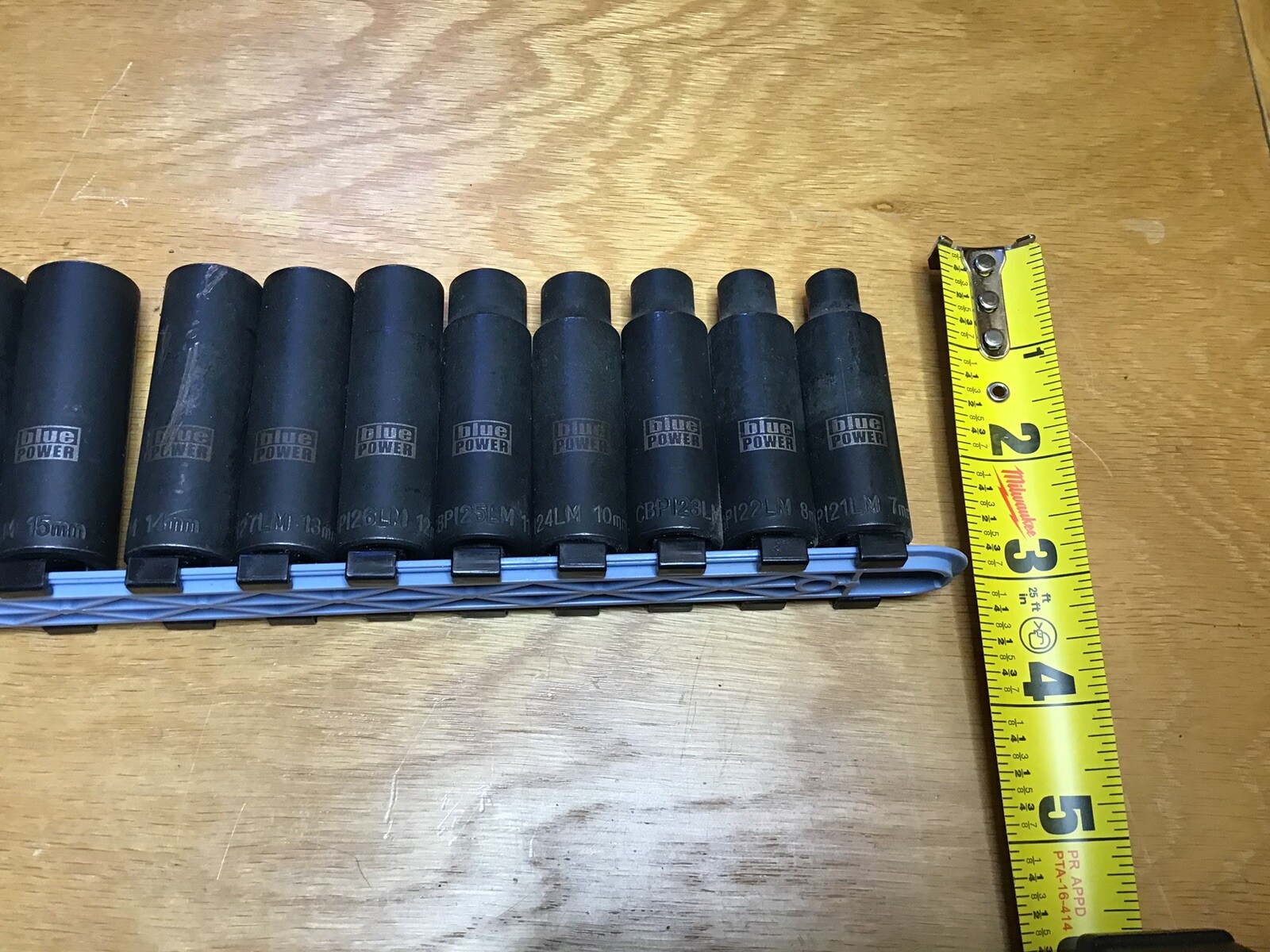 Cornwell Tools 3/8 Dr 6 Pt Metric Deep Impact Set 13 pcs Sizes 7-19 mm No Rail