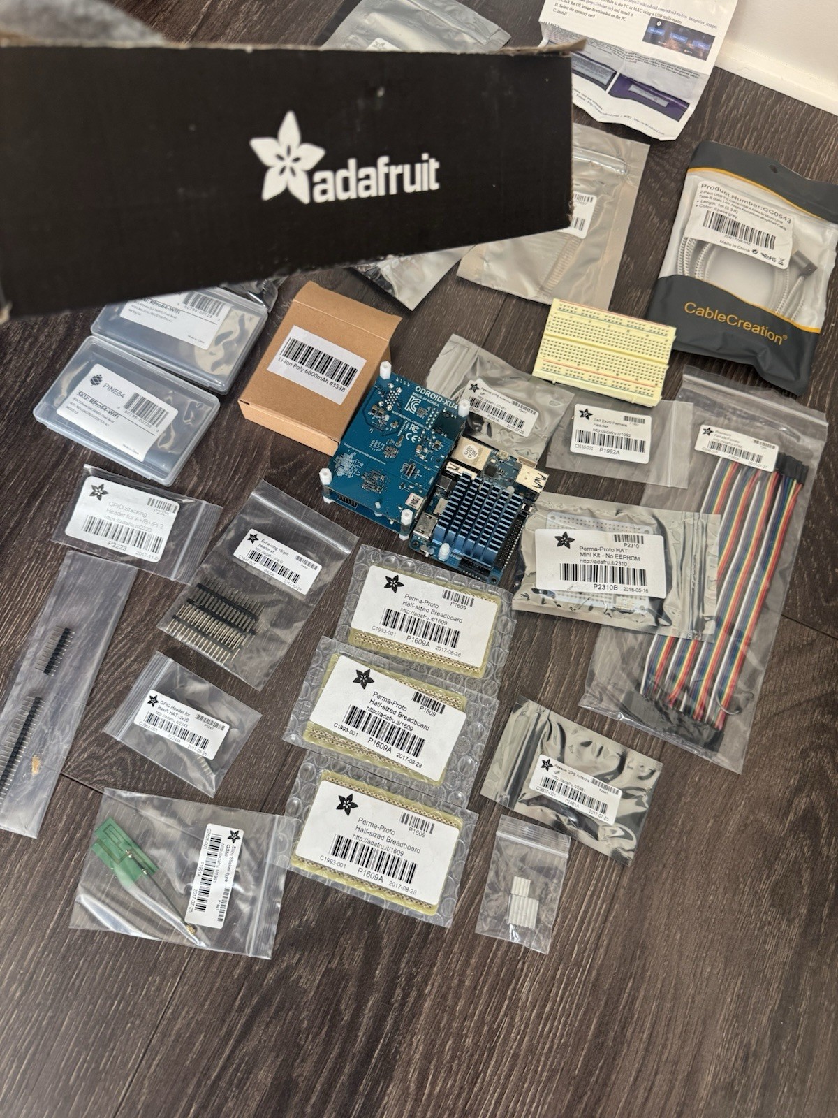 Adafruit Raspberry Pi ODROID XU4 Electronics Maker Developer Lot Bundle GPIO SBC